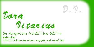 dora vitarius business card